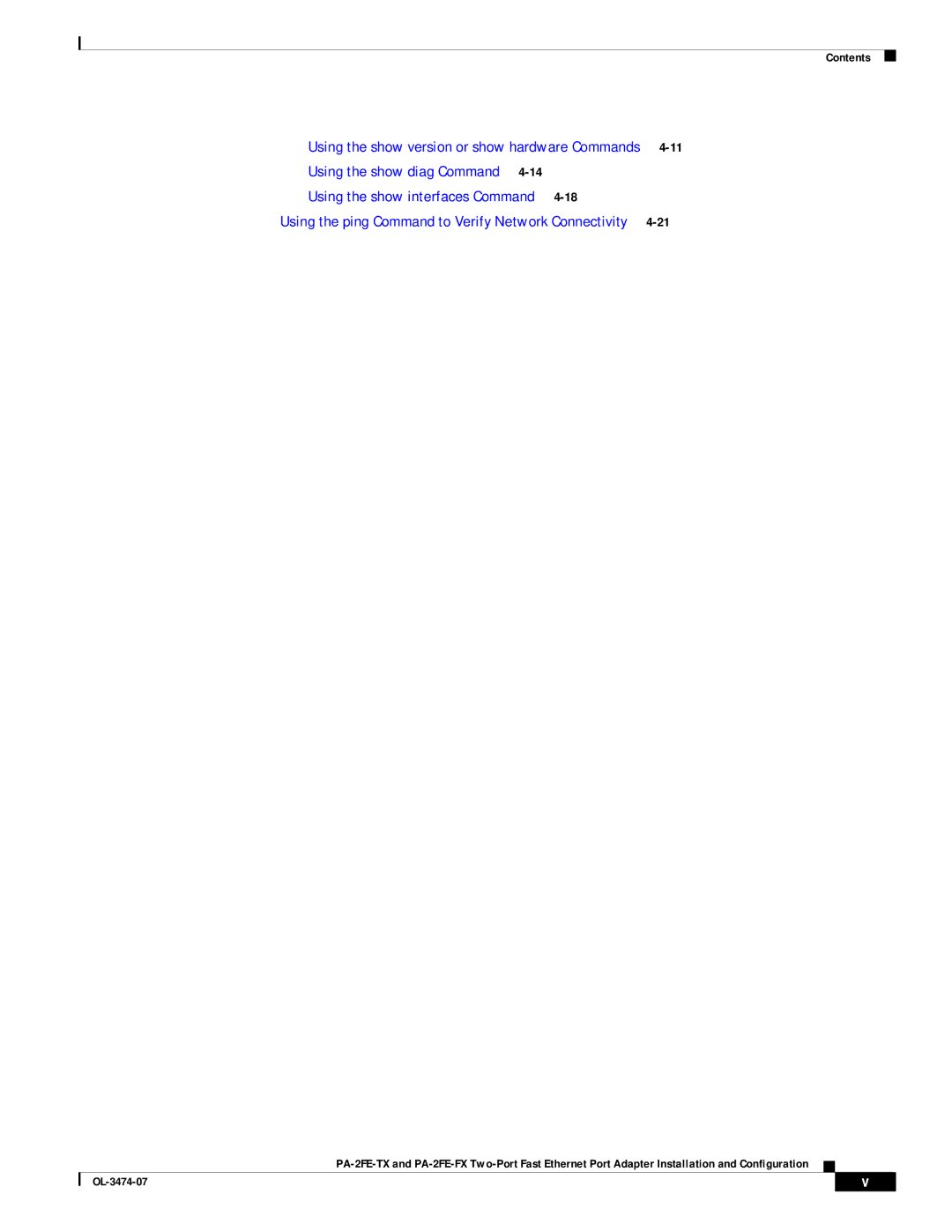 Cisco Systems PA-2FE-FX, PA-2FE-TX manual Using the ping Command to Verify Network Connectivity 