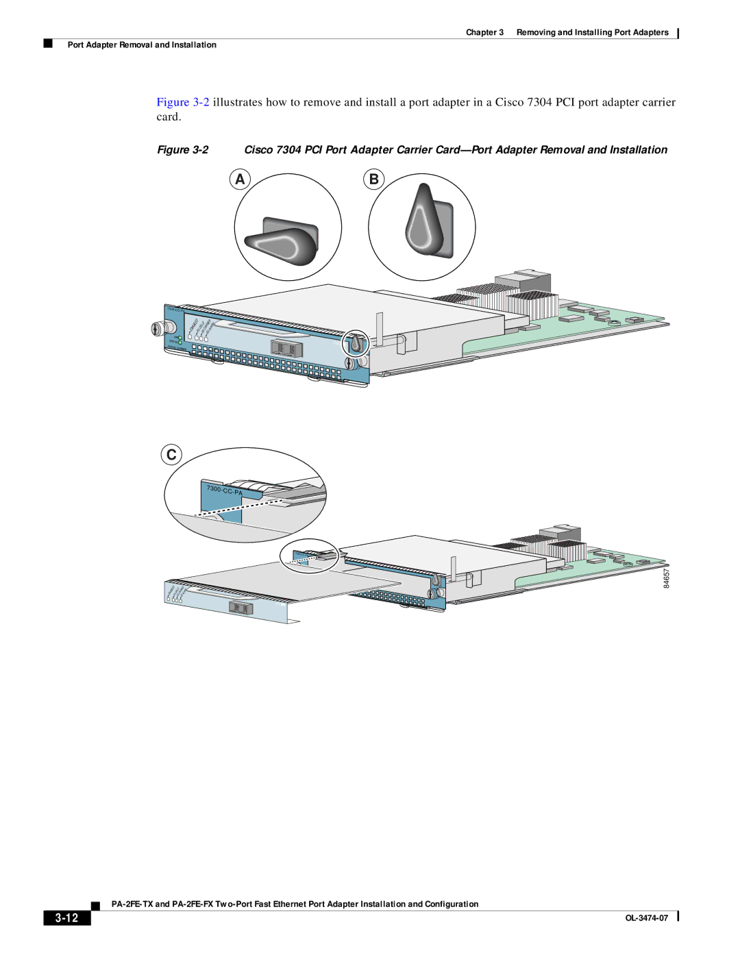 Cisco Systems PA-2FE-TX, PA-2FE-FX manual Cc-Pa 