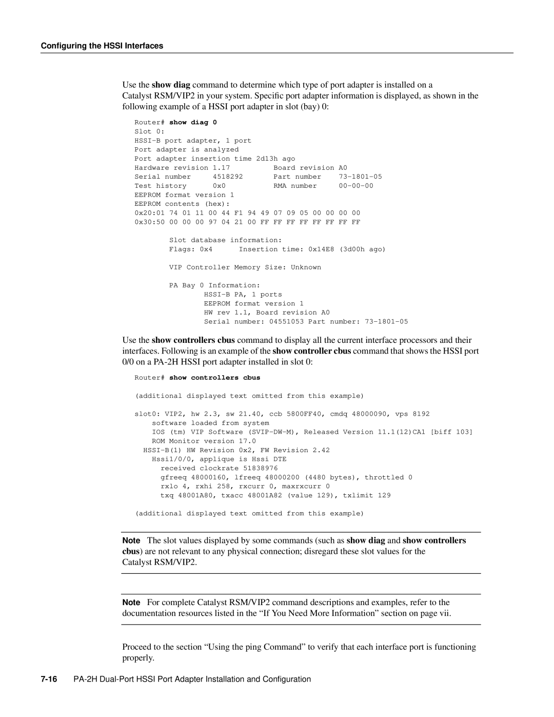 Cisco Systems PA-2H manual Ff Ff Ff Ff Ff Ff Ff Ff 