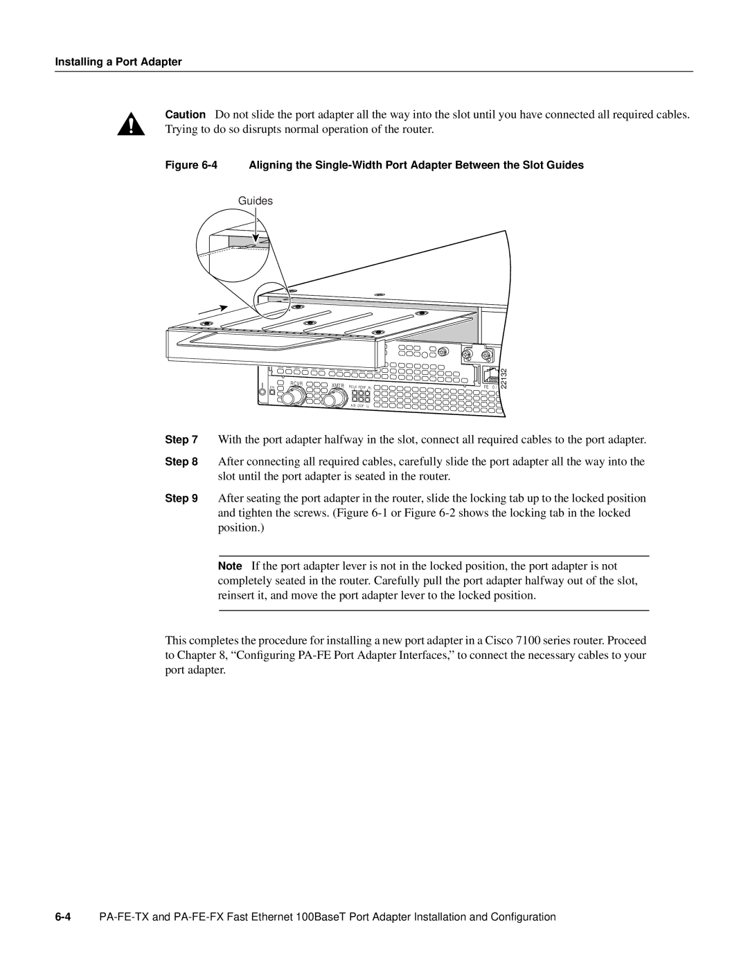 Cisco Systems PA-FE-TX, PA-FE-FX manual Guides 