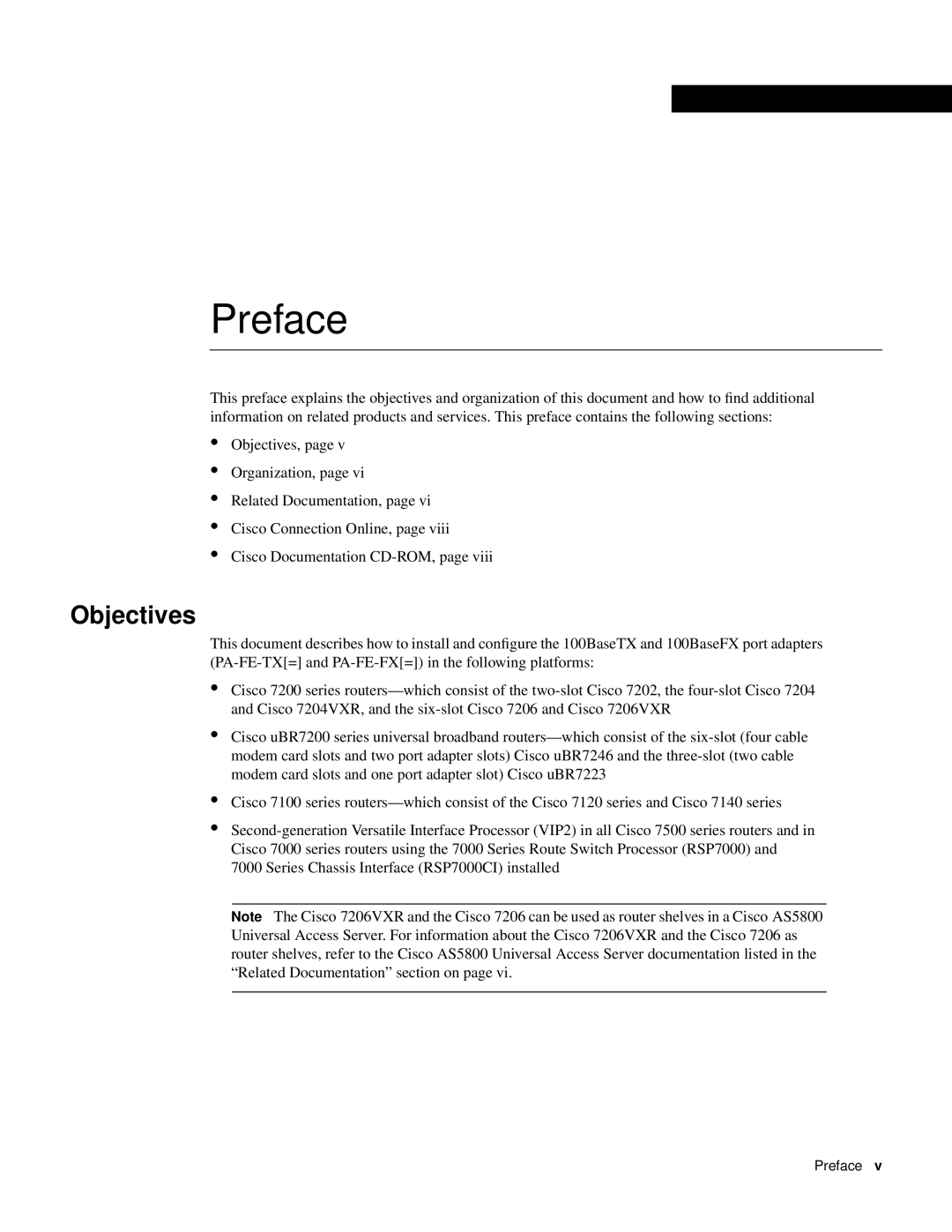 Cisco Systems PA-FE-FX, PA-FE-TX manual Preface, Objectives 