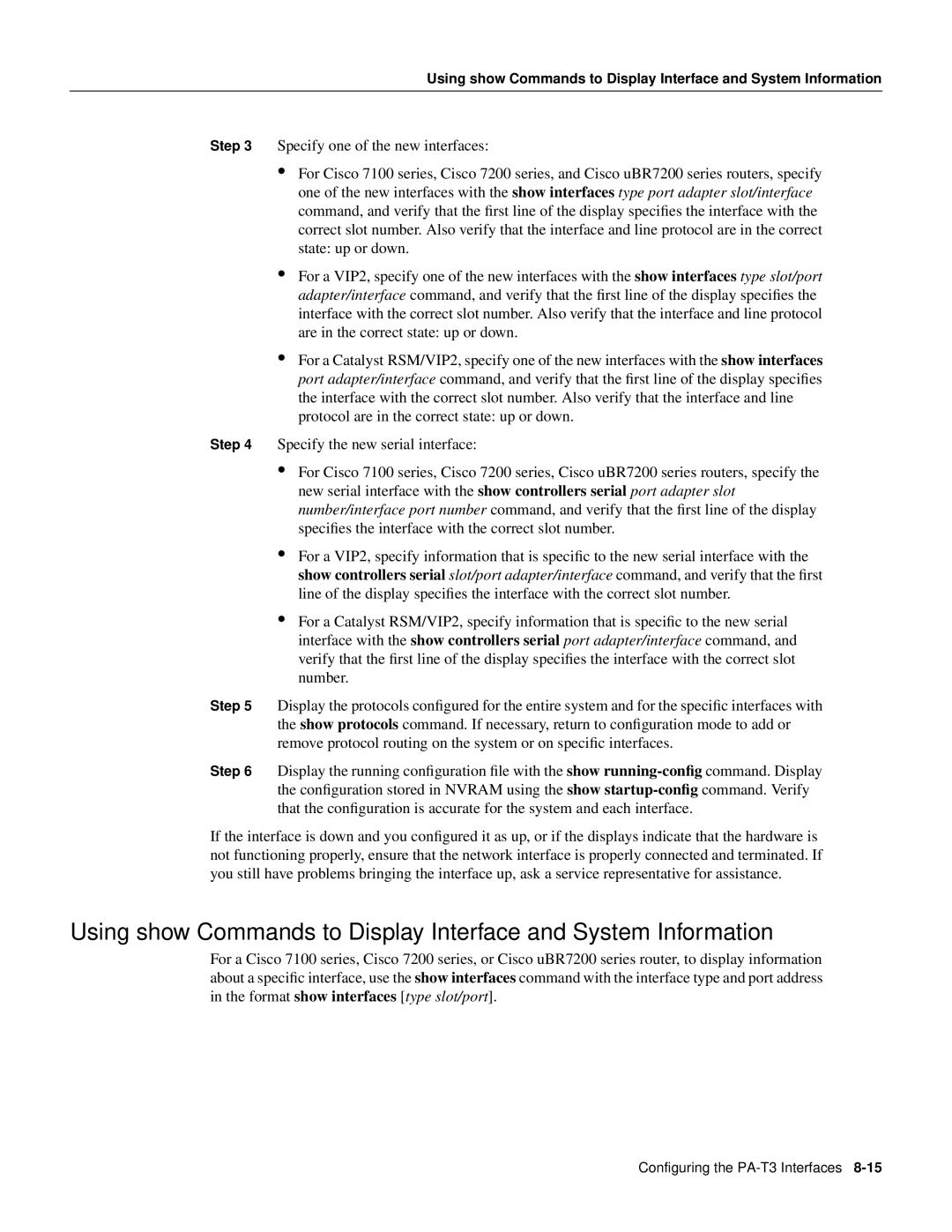 Cisco Systems PA-T3 manual Show running-conﬁg command. Display 