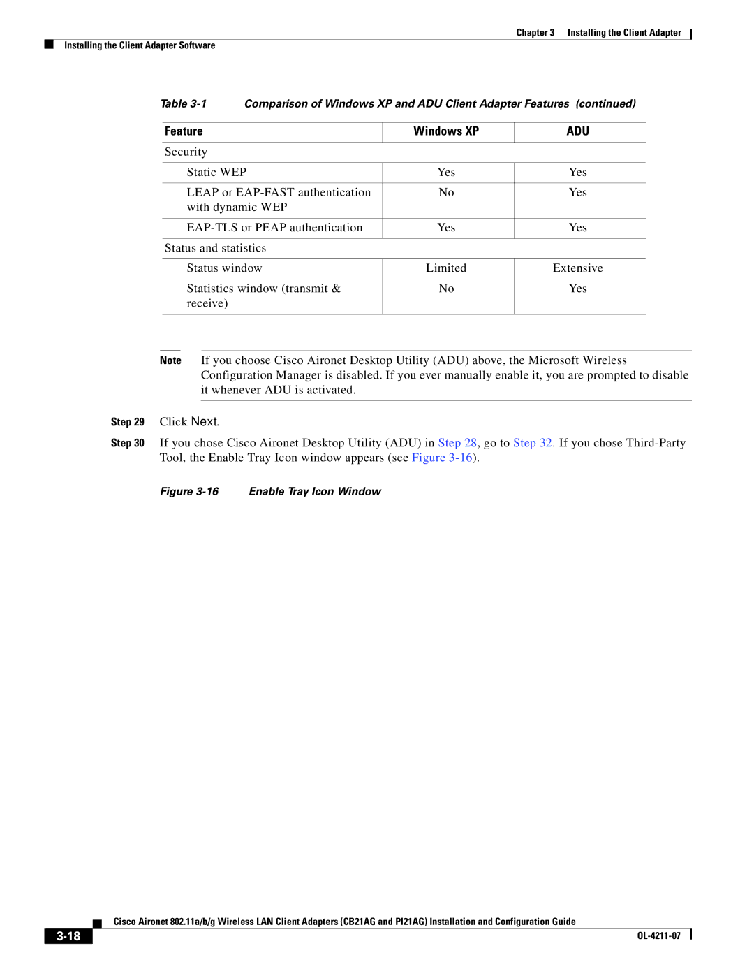 Cisco Systems PI21AG, CB21AG manual Security Static WEP Yes Leap or EAP-FAST authentication 