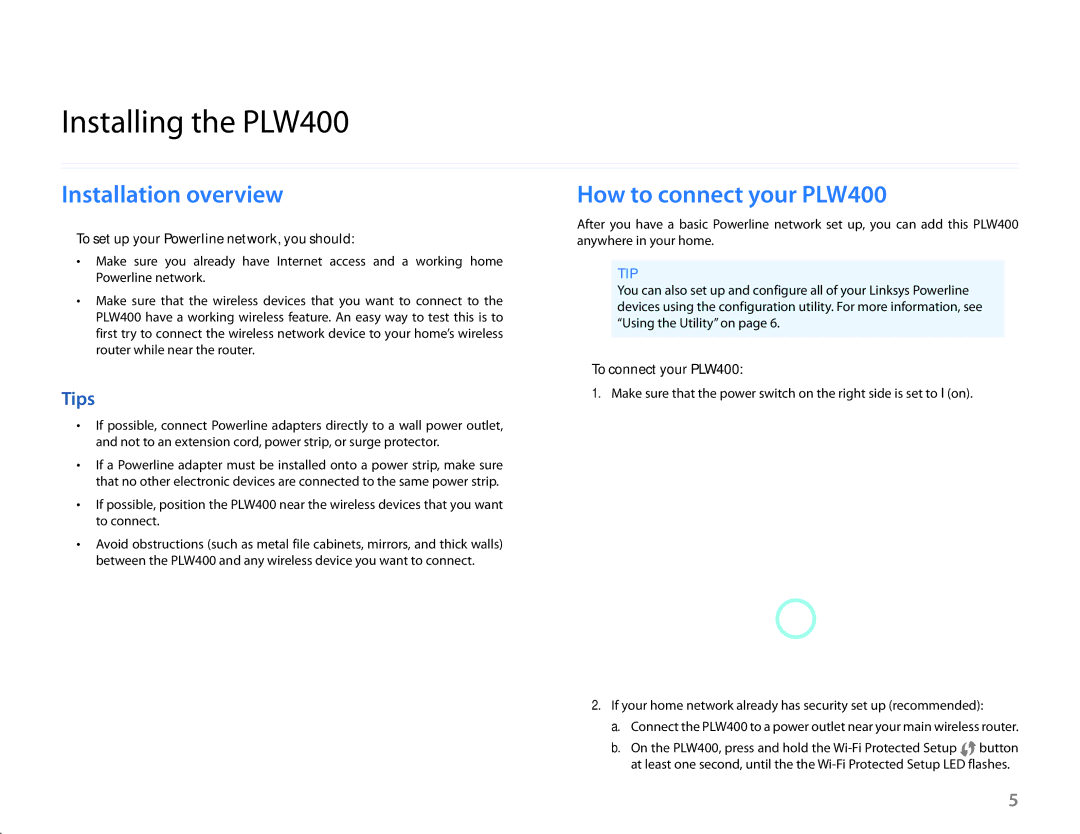 Cisco Systems manual Installing the PLW400, Installation.overview, How.to.connect.your.PLW400, To connect your PLW400 