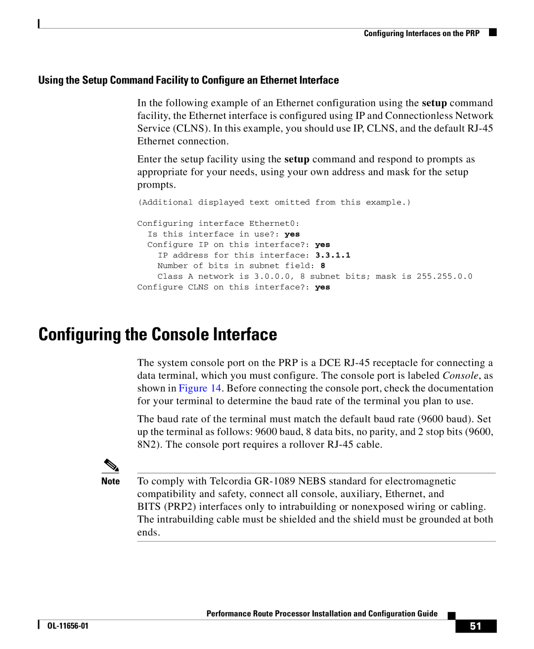 Cisco Systems PRP-2/R=, PRP-1=, PRP-1/R=, PRP-2= manual Configuring the Console Interface 