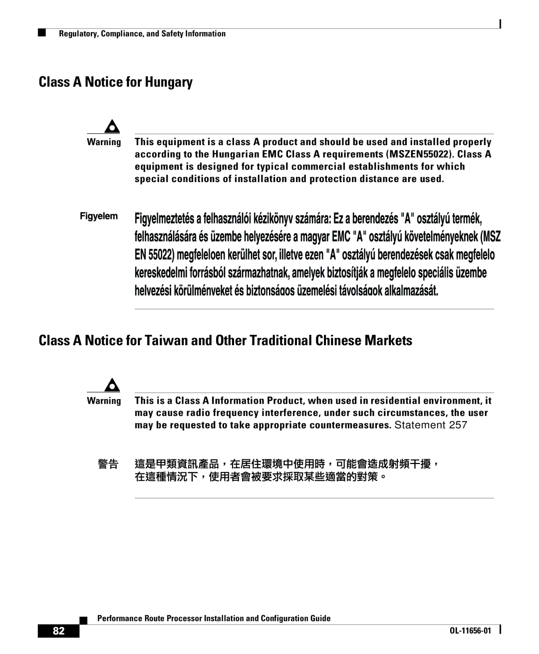 Cisco Systems PRP-2=, PRP-1=, PRP-1/R=, PRP-2/R= manual Regulatory, Compliance, and Safety Information 