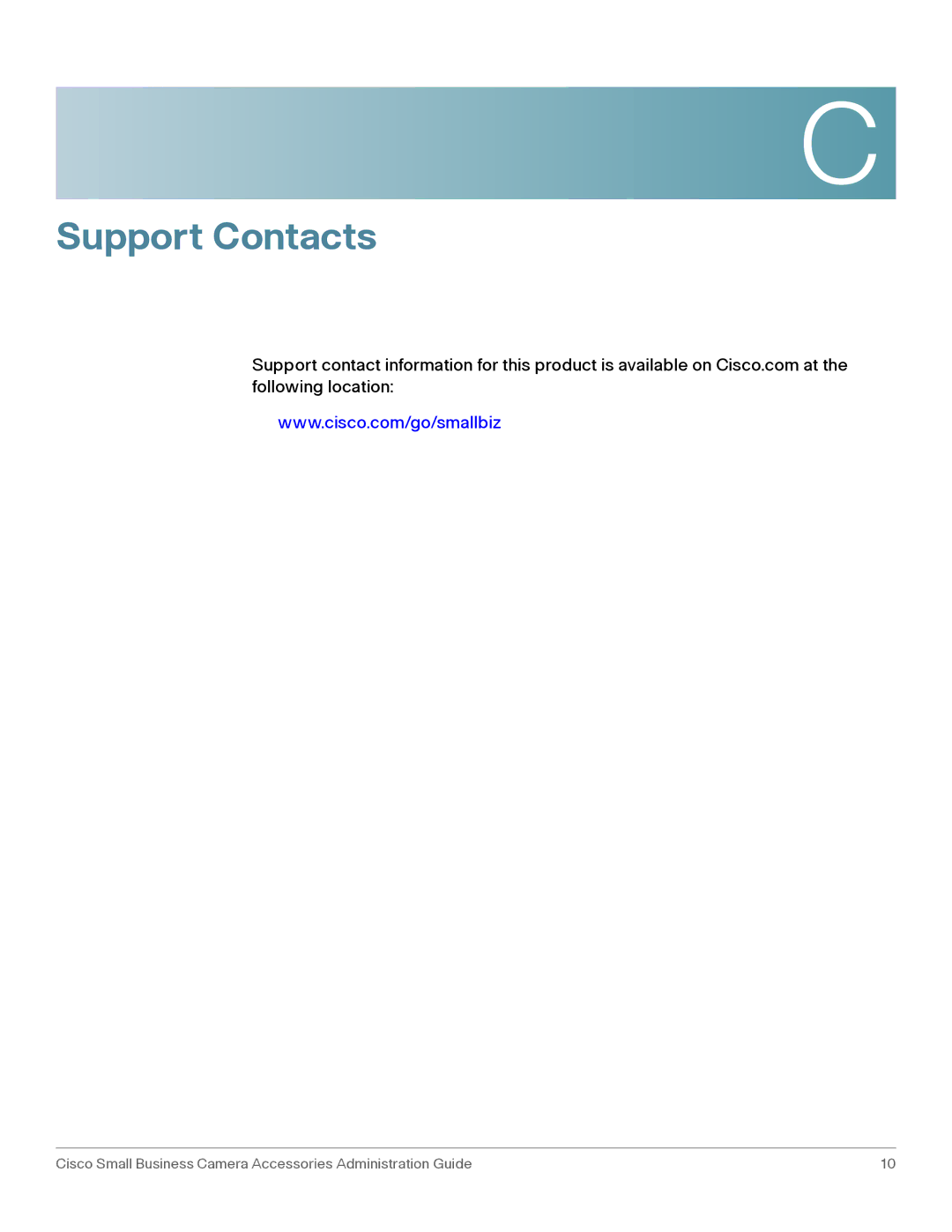 Cisco Systems PVC2300 manual Support Contacts 