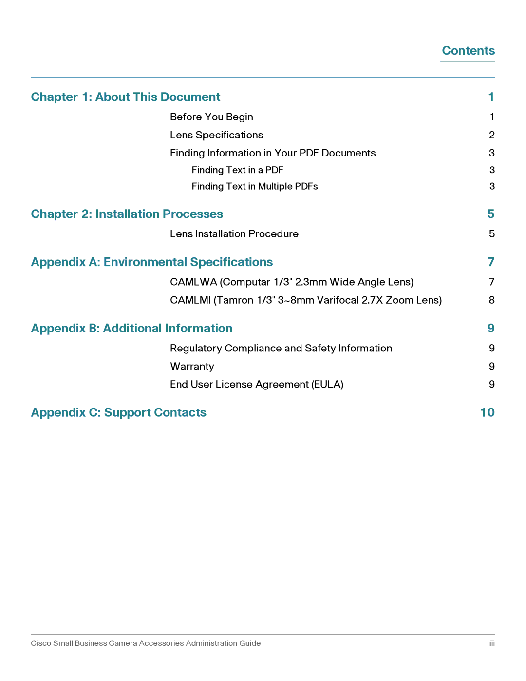 Cisco Systems PVC2300 manual Contents About This Document 