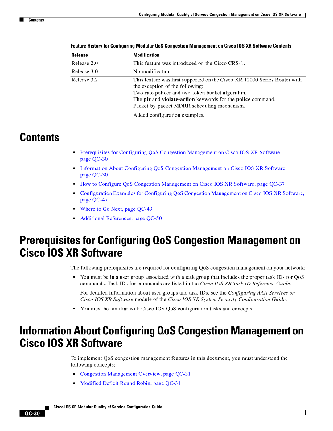 Cisco Systems QC-29 manual Contents 