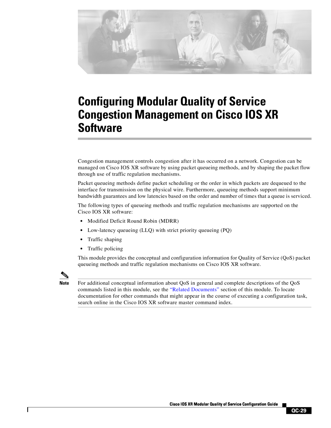 Cisco Systems QC-29 manual 