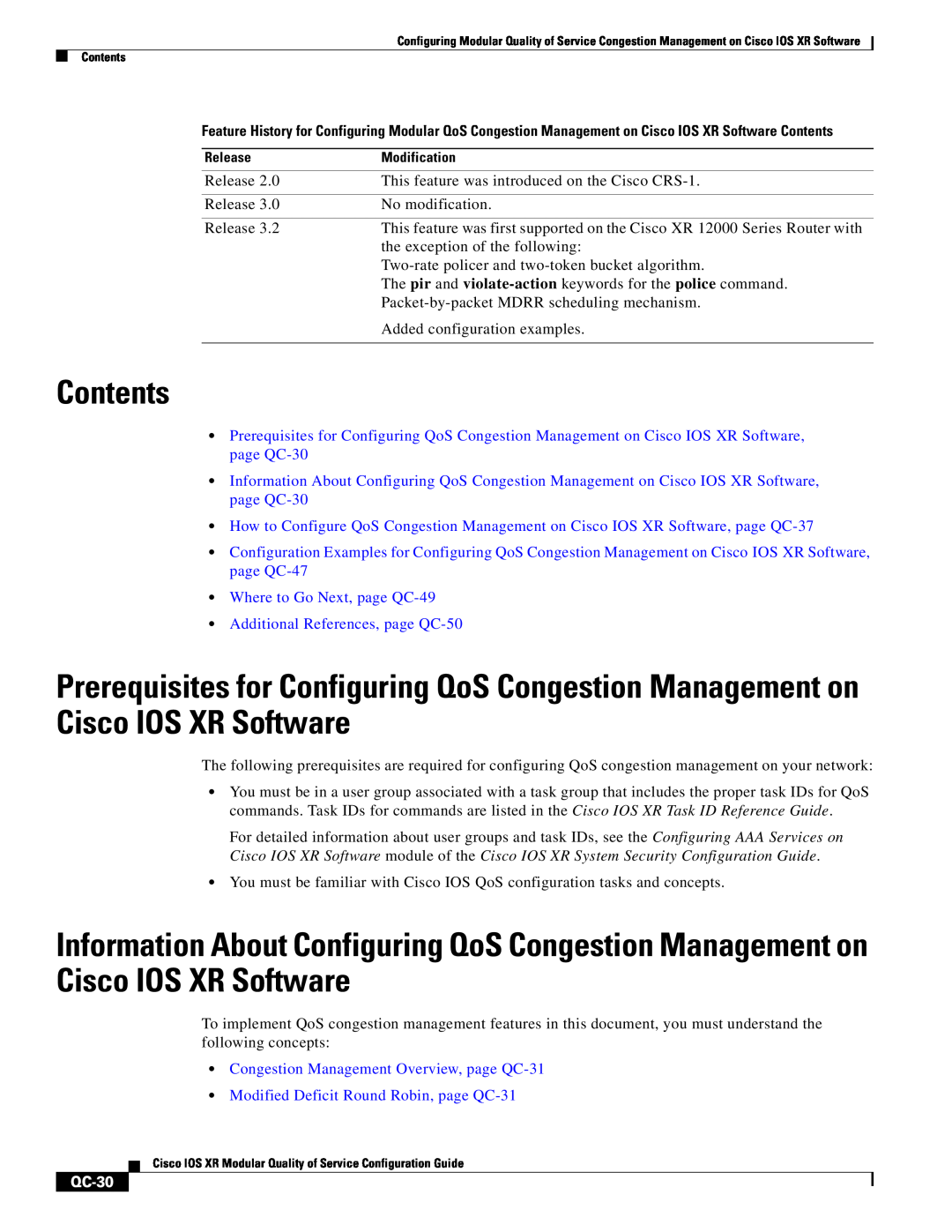 Cisco Systems QC-29 manual Contents 