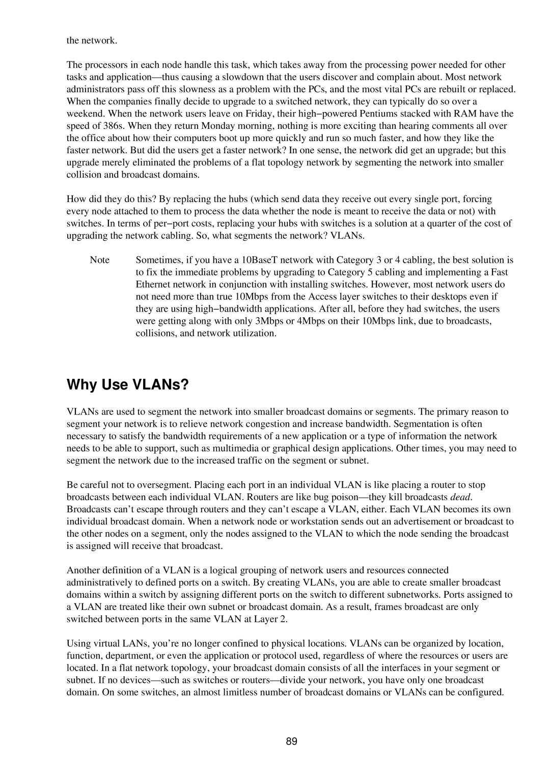 Cisco Systems RJ-45-to-AUX manual Why Use VLANs? 