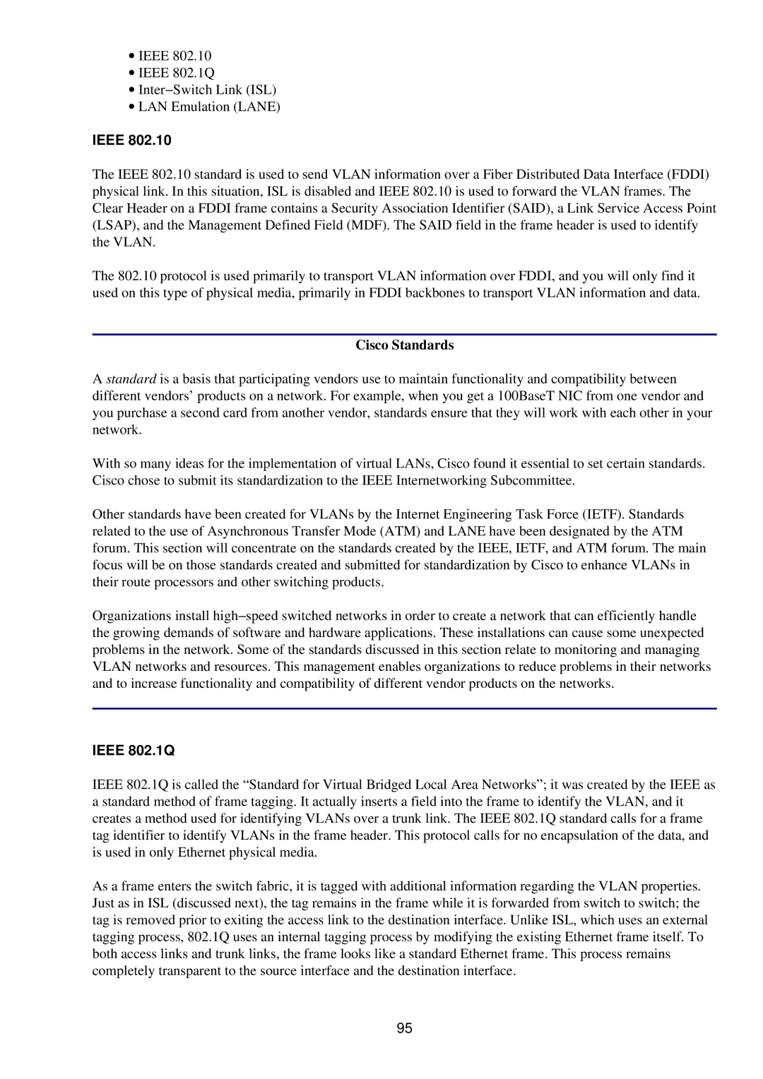 Cisco Systems RJ-45-to-AUX manual Cisco Standards, Ieee 802.1Q 