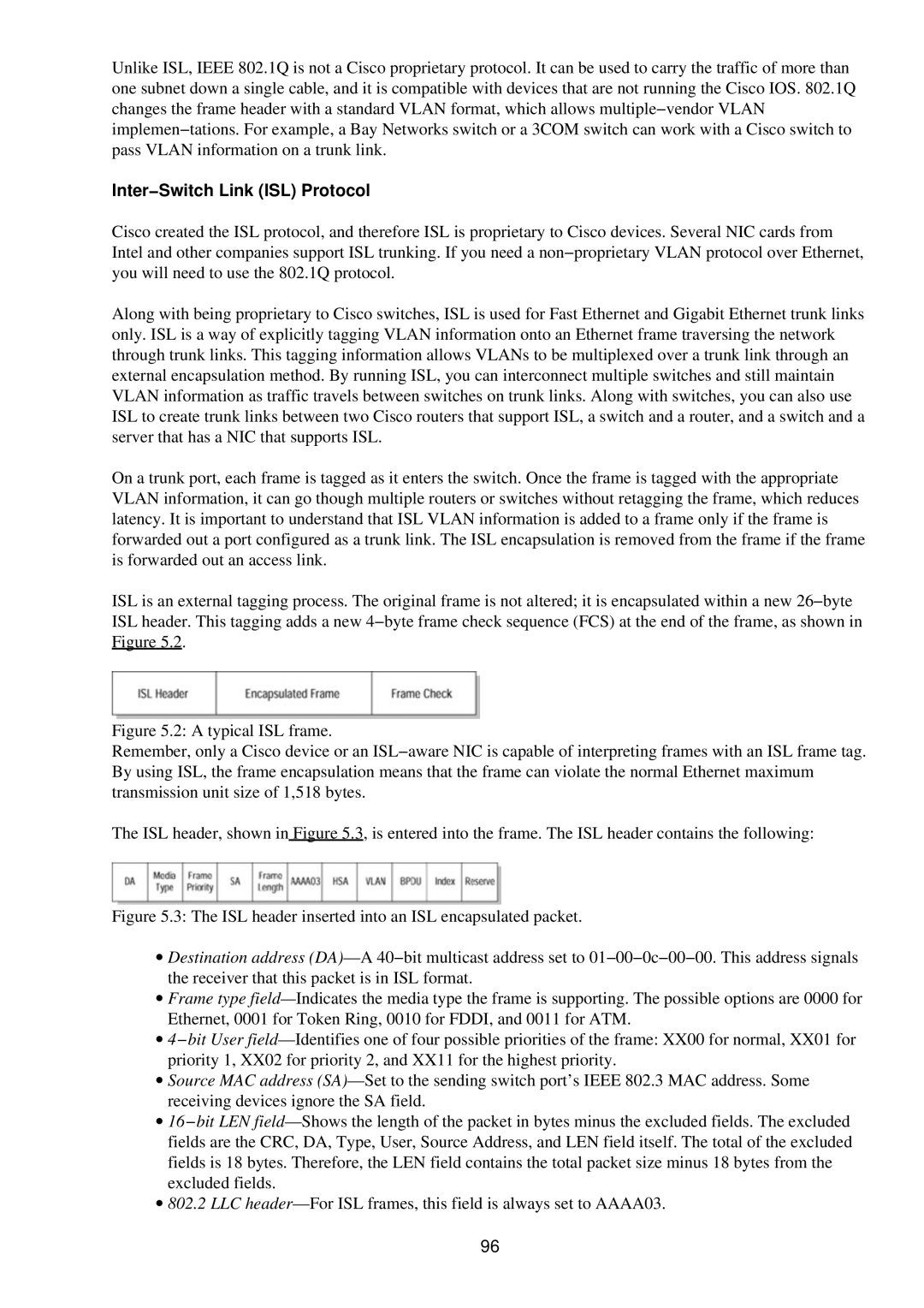 Cisco Systems RJ-45-to-AUX manual Inter−Switch Link ISL Protocol 