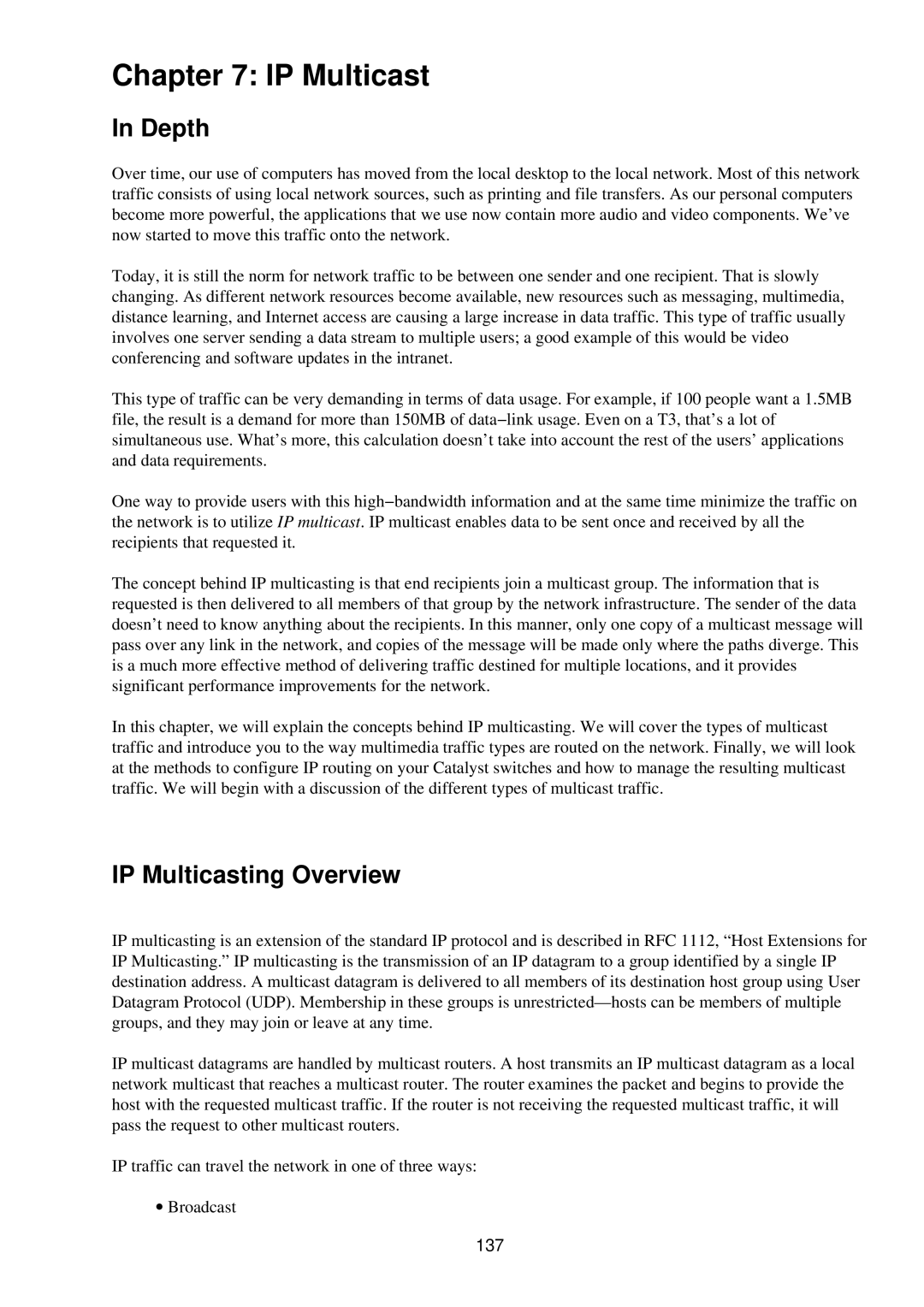 Cisco Systems RJ-45-to-AUX manual IP Multicasting Overview, 137 