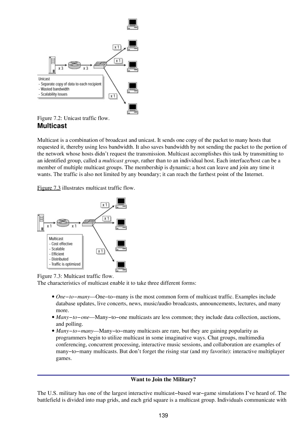 Cisco Systems RJ-45-to-AUX manual Multicast, Want to Join the Military?, 139 