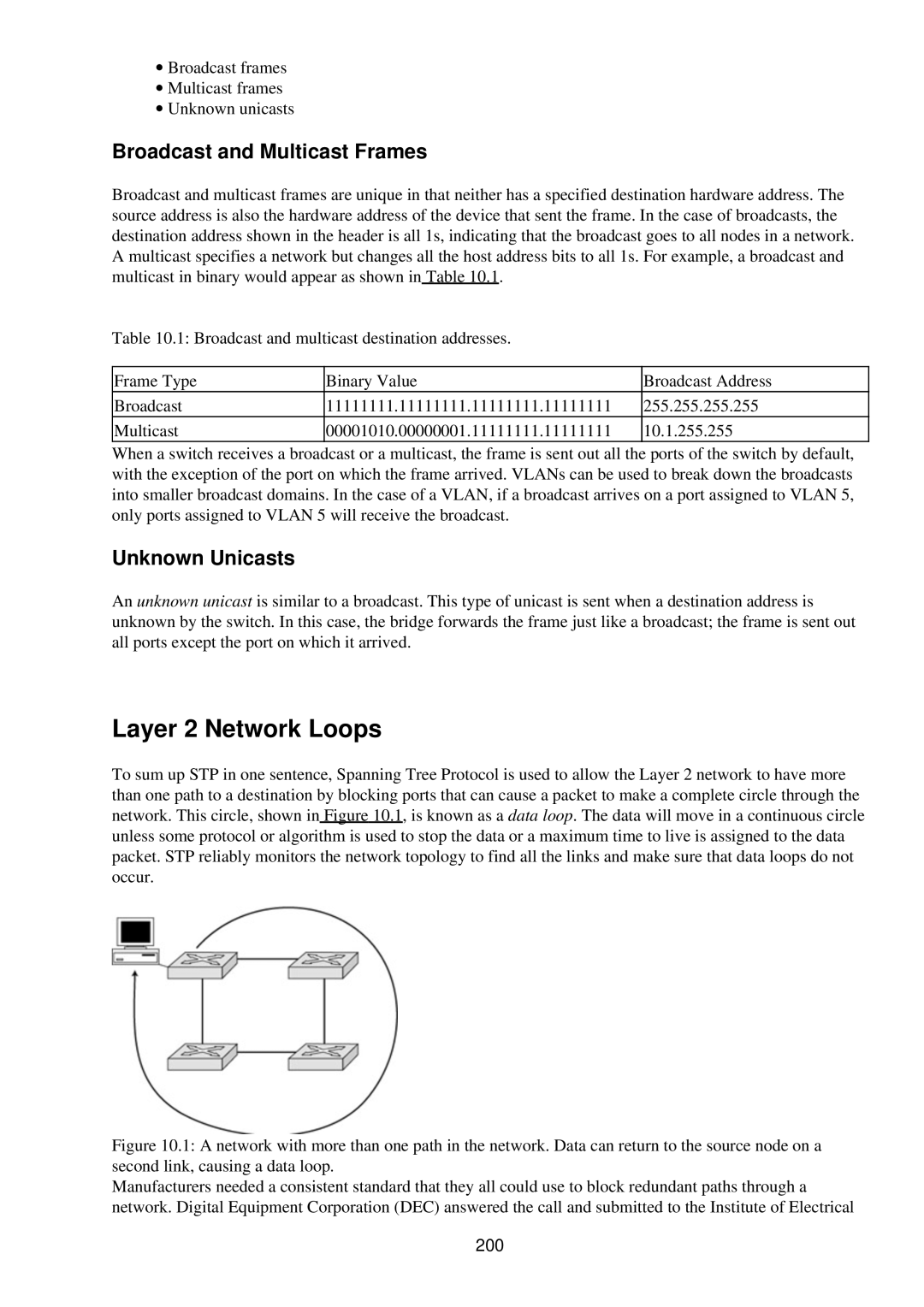 Cisco Systems RJ-45-to-AUX manual Layer 2 Network Loops, Broadcast and Multicast Frames, Unknown Unicasts, 200 