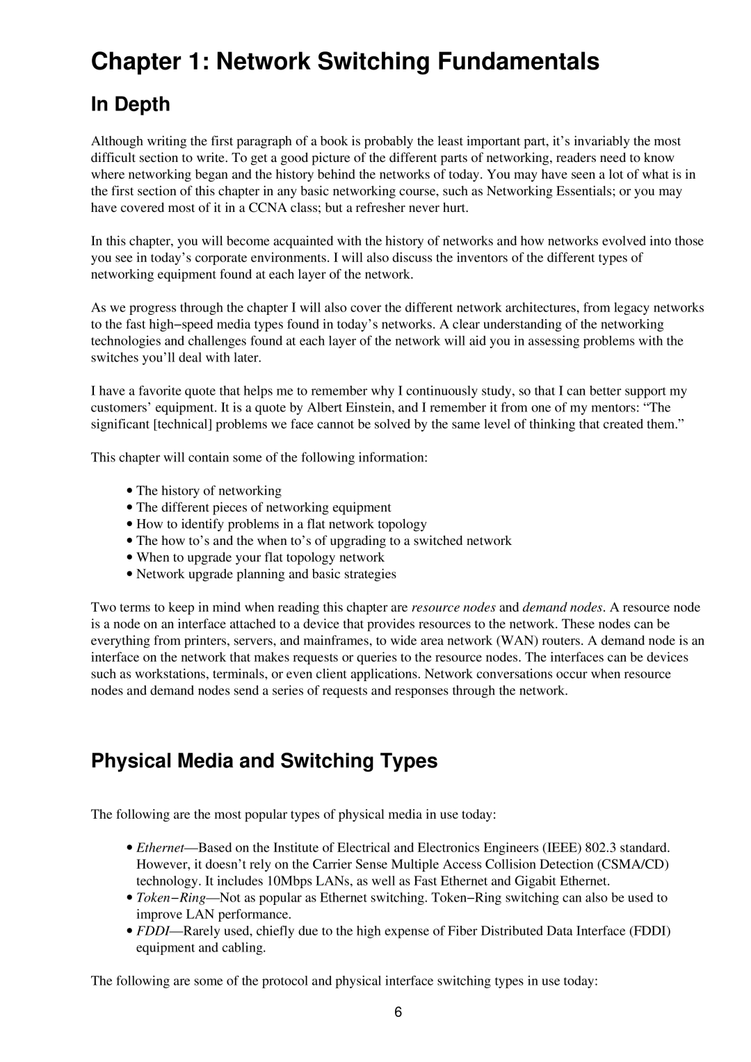 Cisco Systems RJ-45-to-AUX manual Network Switching Fundamentals, Depth, Physical Media and Switching Types 