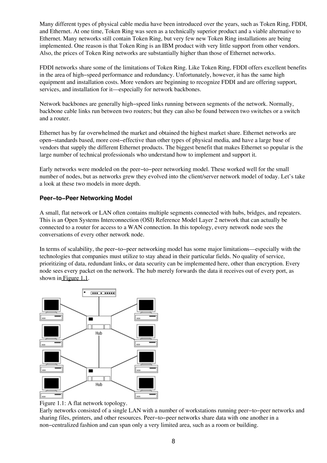 Cisco Systems RJ-45-to-AUX manual Peer−to−Peer Networking Model 