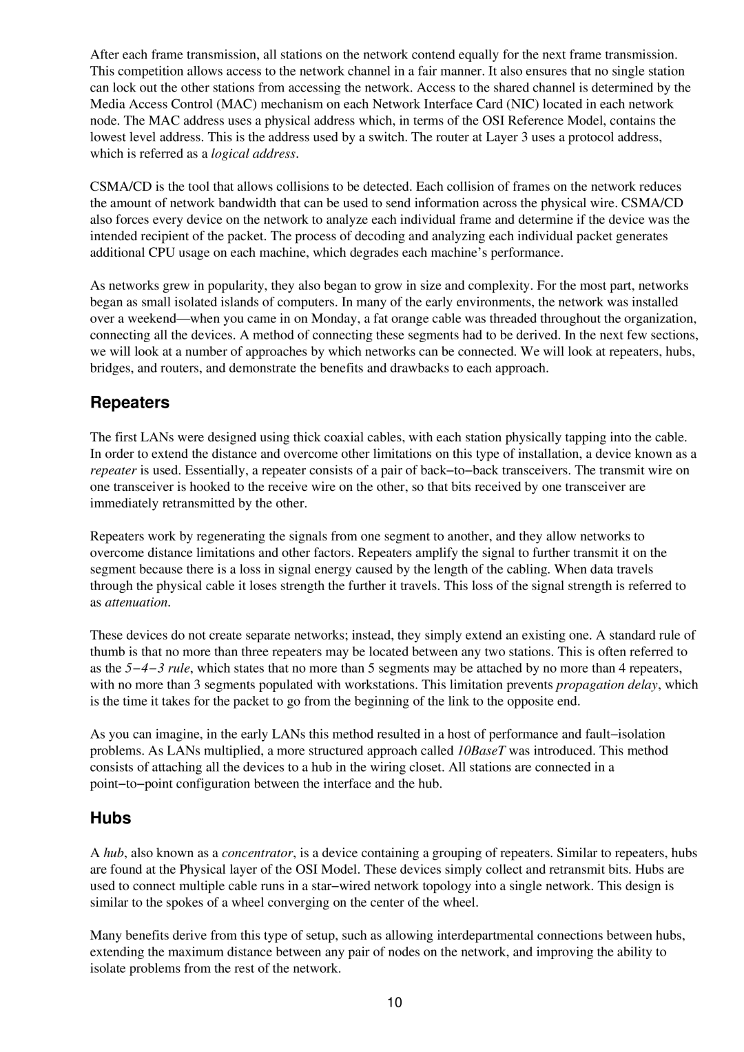 Cisco Systems RJ-45-to-AUX manual Repeaters, Hubs 