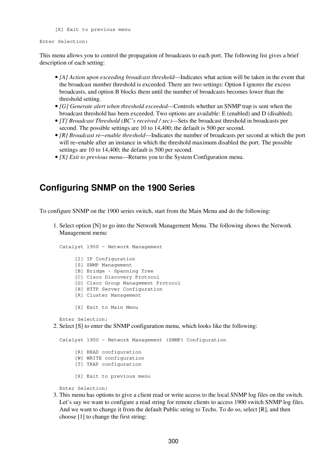 Cisco Systems RJ-45-to-AUX manual Configuring Snmp on the 1900 Series, 300 