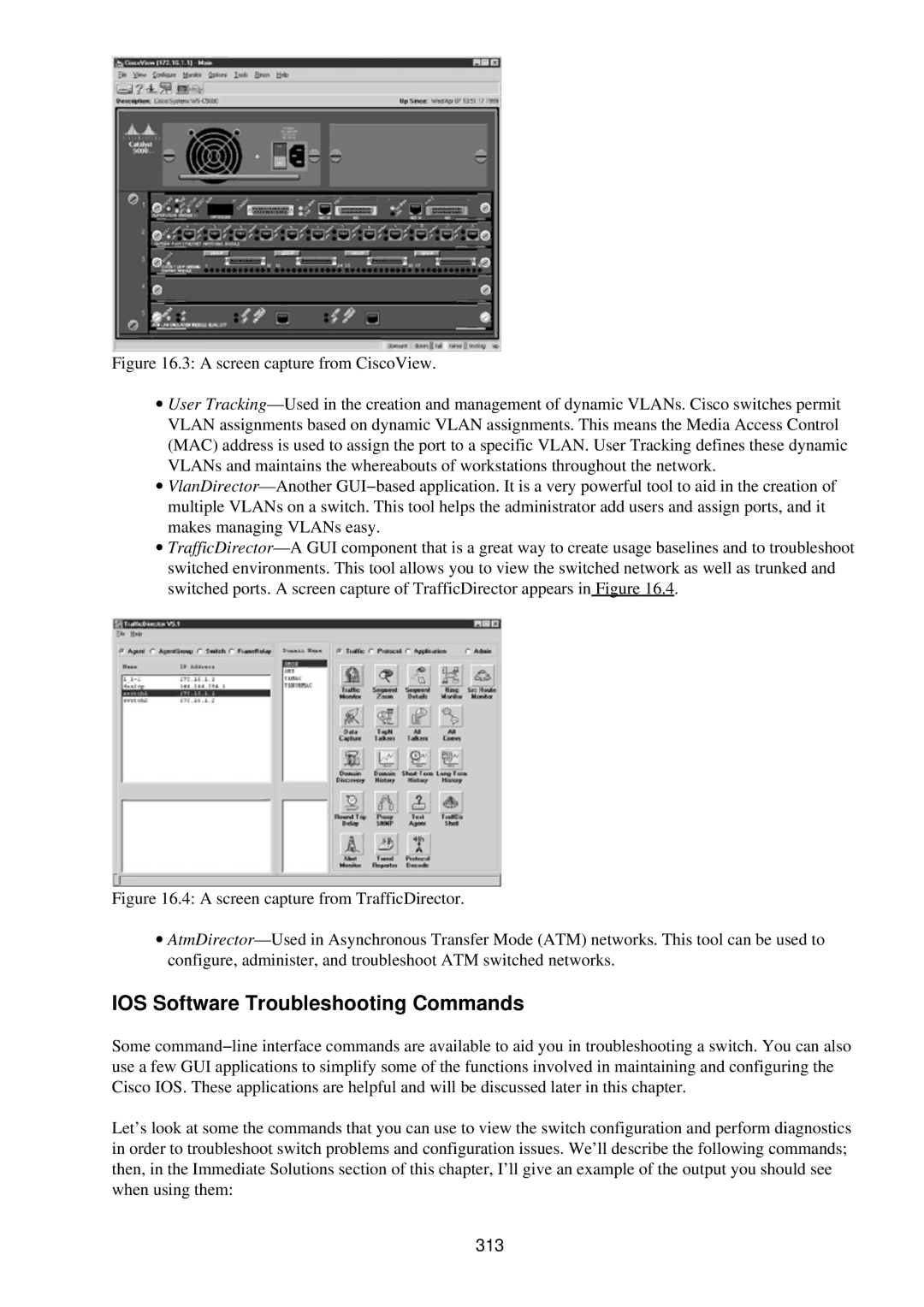 Cisco Systems RJ-45-to-AUX manual IOS Software Troubleshooting Commands, 313 