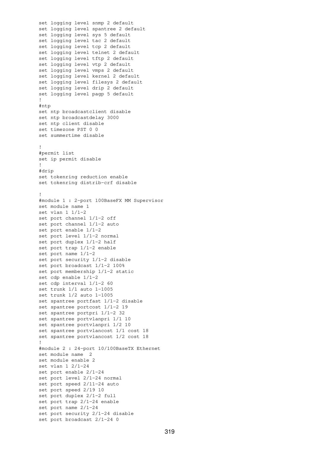 Cisco Systems RJ-45-to-AUX manual 319 