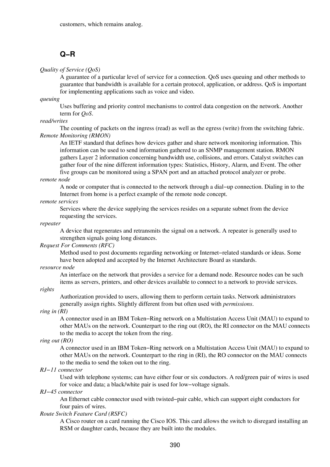 Cisco Systems RJ-45-to-AUX manual 390 