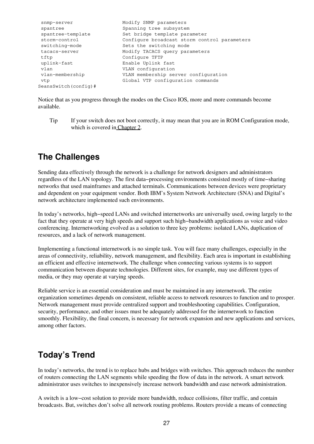 Cisco Systems RJ-45-to-AUX manual Challenges, Today’s Trend 