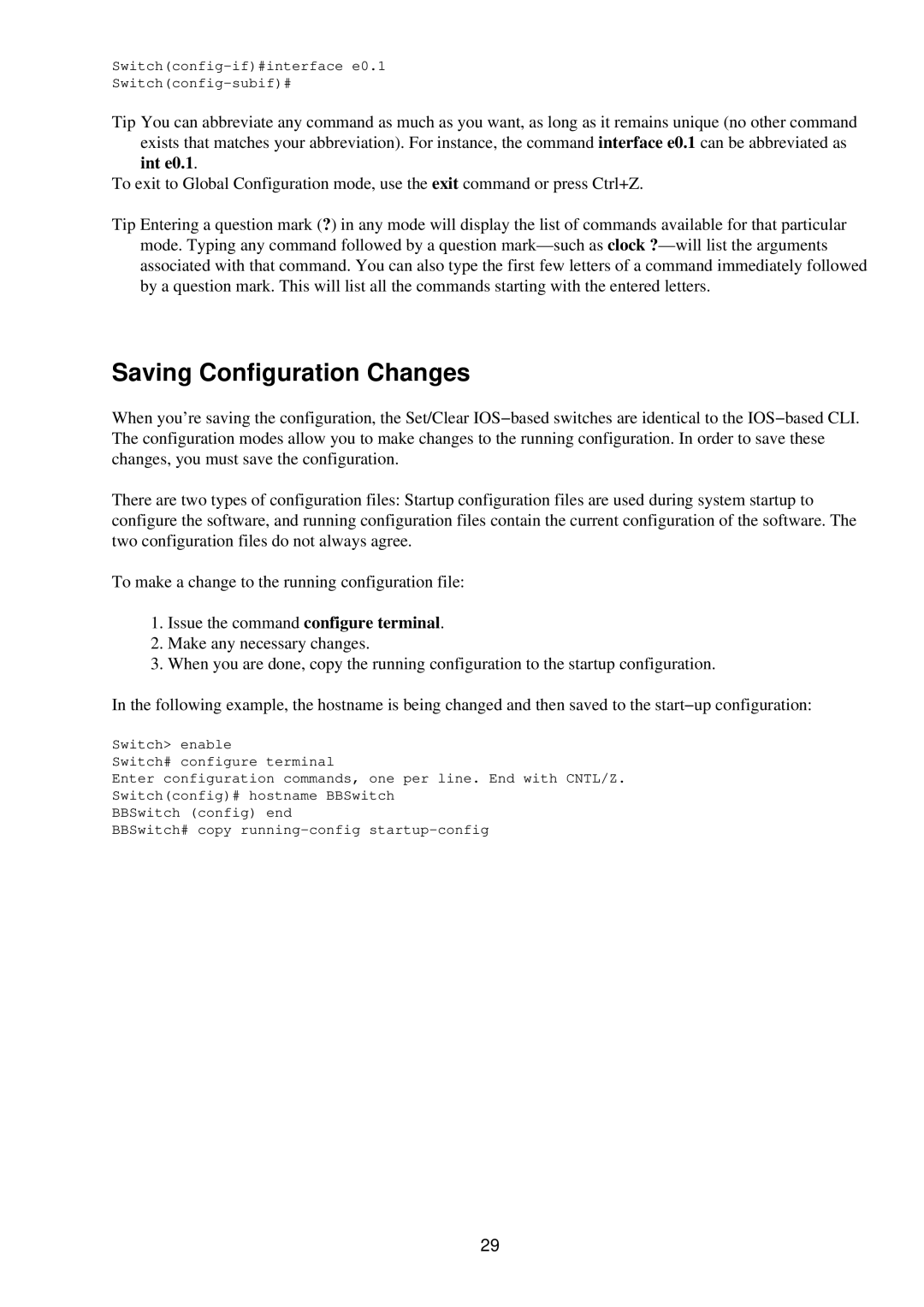 Cisco Systems RJ-45-to-AUX manual Saving Configuration Changes 