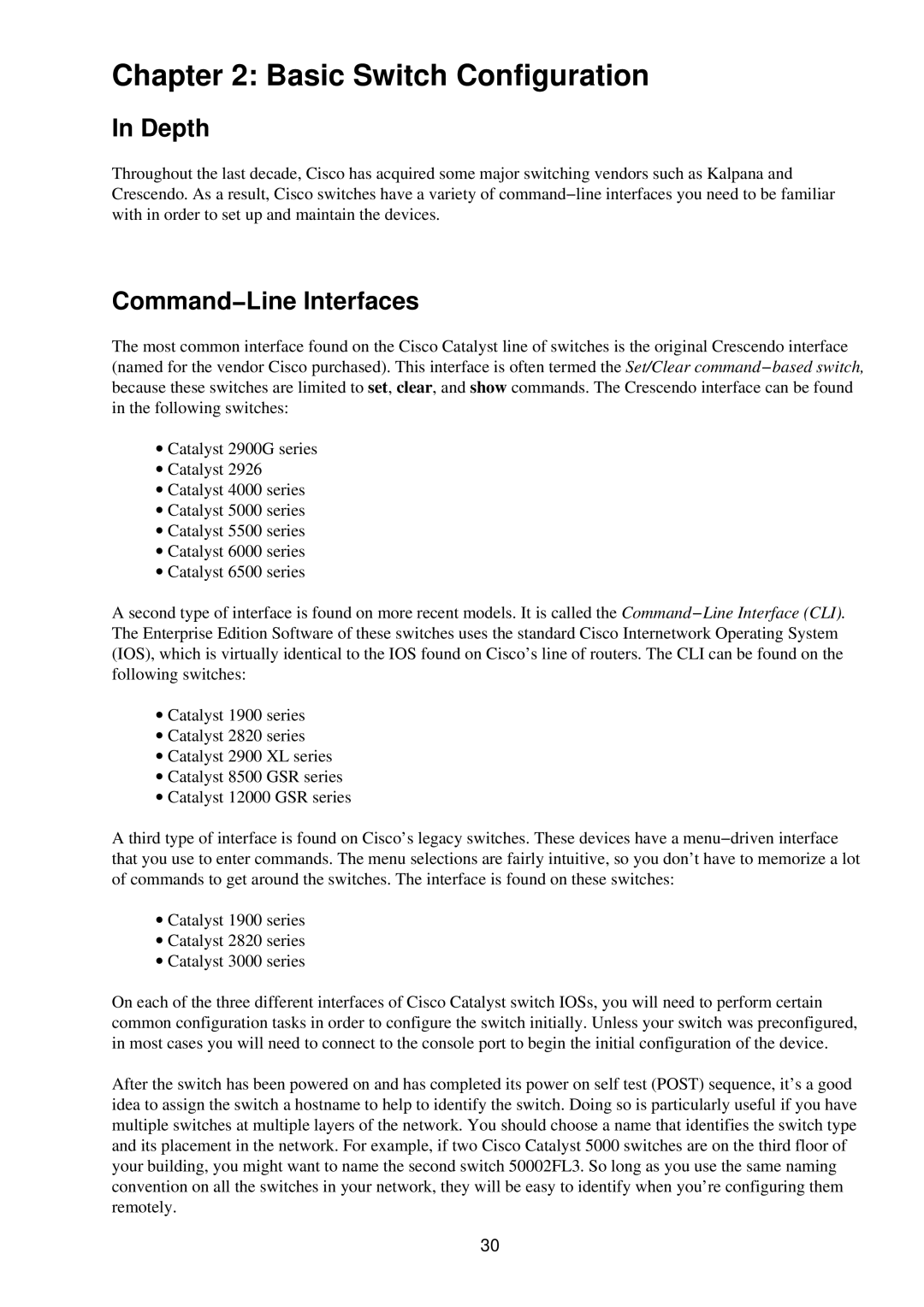 Cisco Systems RJ-45-to-AUX manual Basic Switch Configuration, Command−Line Interfaces 