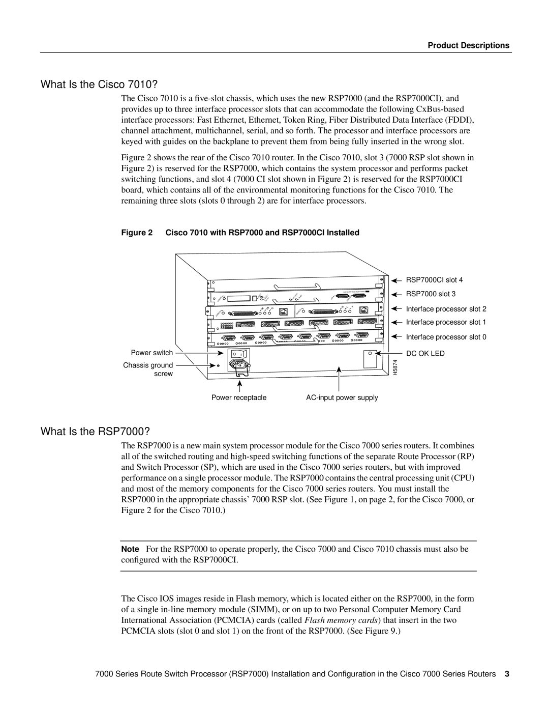 Cisco Systems manual What Is the Cisco 7010?, What Is the RSP7000? 