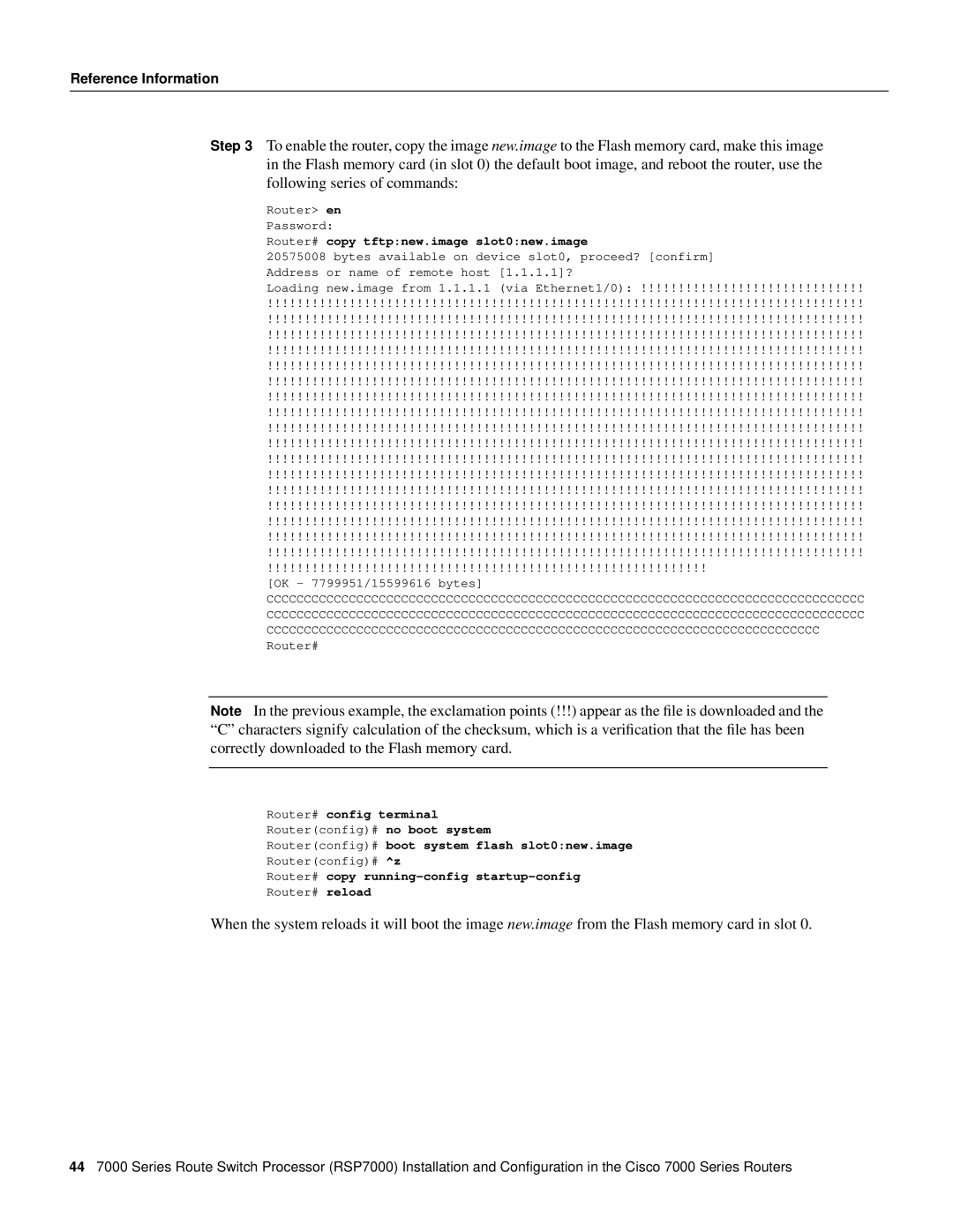 Cisco Systems RSP7000 manual Router# config terminal 