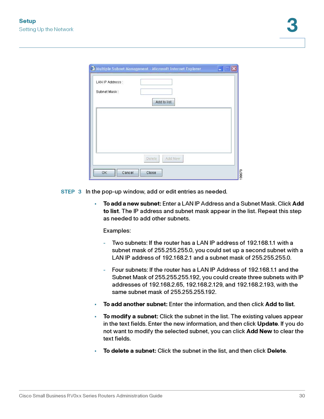 Cisco Systems RV042G, RV016 manual Setup 