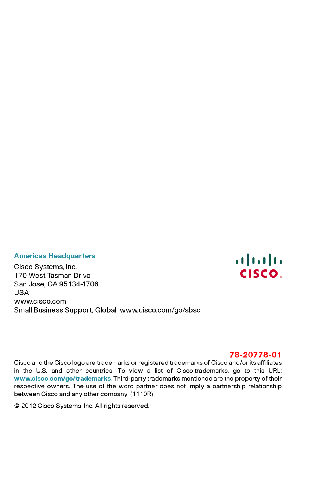 Cisco Systems RV215WAK9NA quick start 78-20778-01 