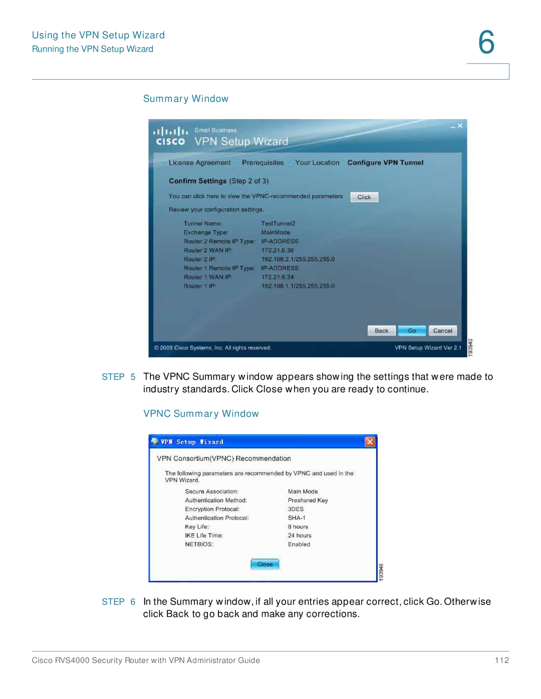 Cisco Systems RVS4000RF manual Summary Window 