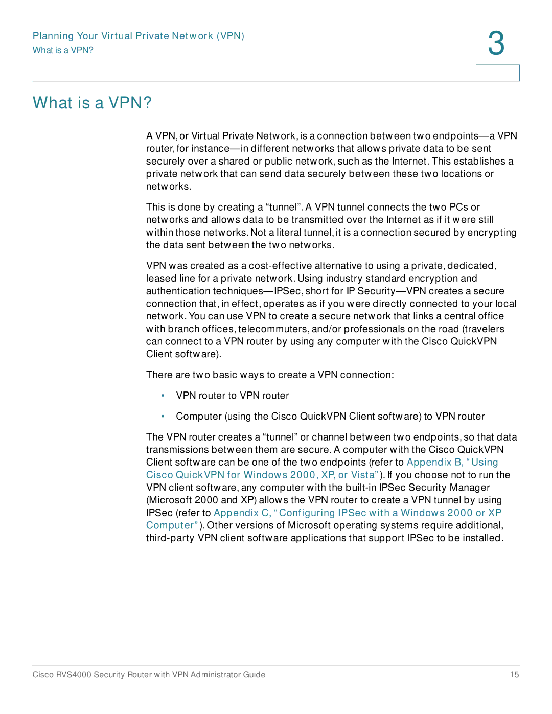 Cisco Systems RVS4000RF manual What is a VPN? 