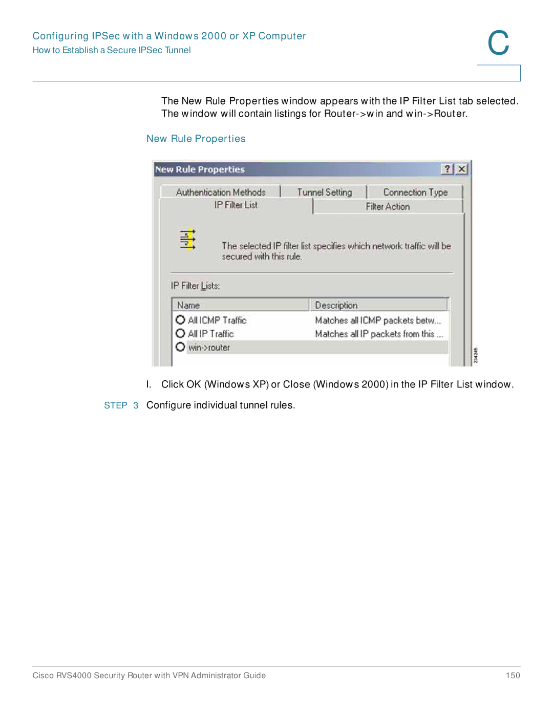 Cisco Systems RVS4000RF manual New Rule Properties 