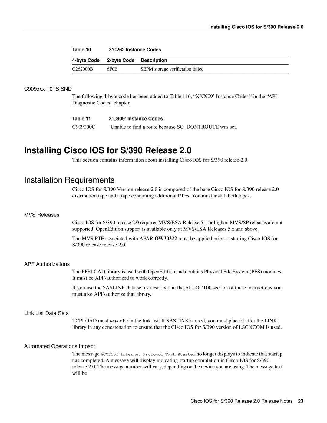 Cisco Systems manual Installing Cisco IOS for S/390 Release, Installation Requirements 