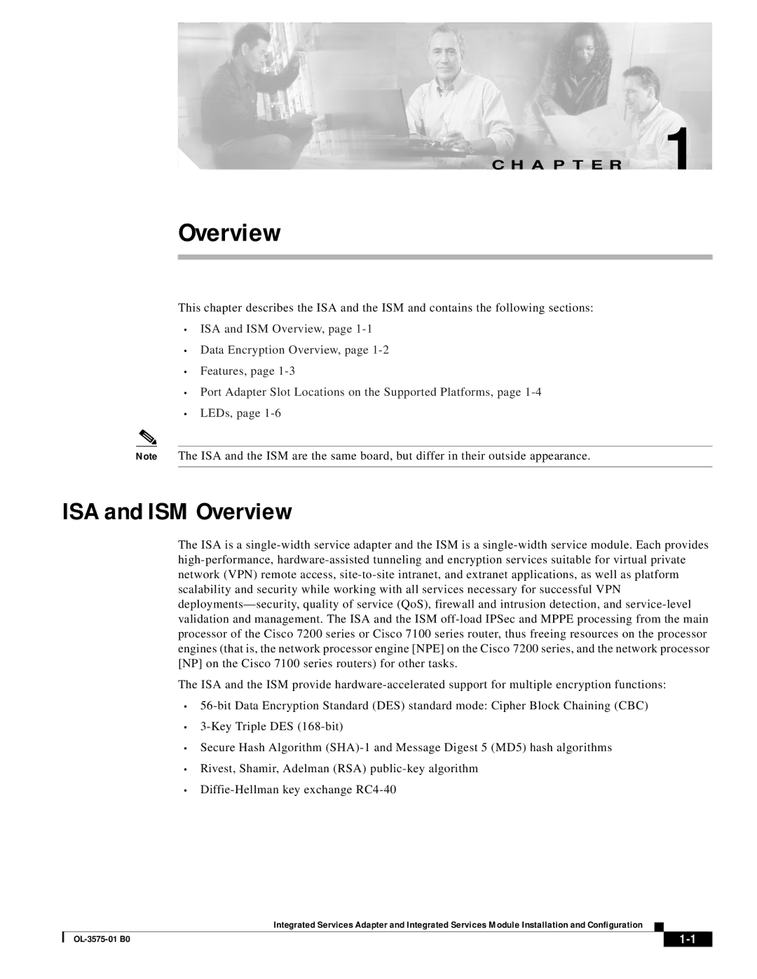 Cisco Systems SM-ISM, SA-ISA manual ISA and ISM Overview 