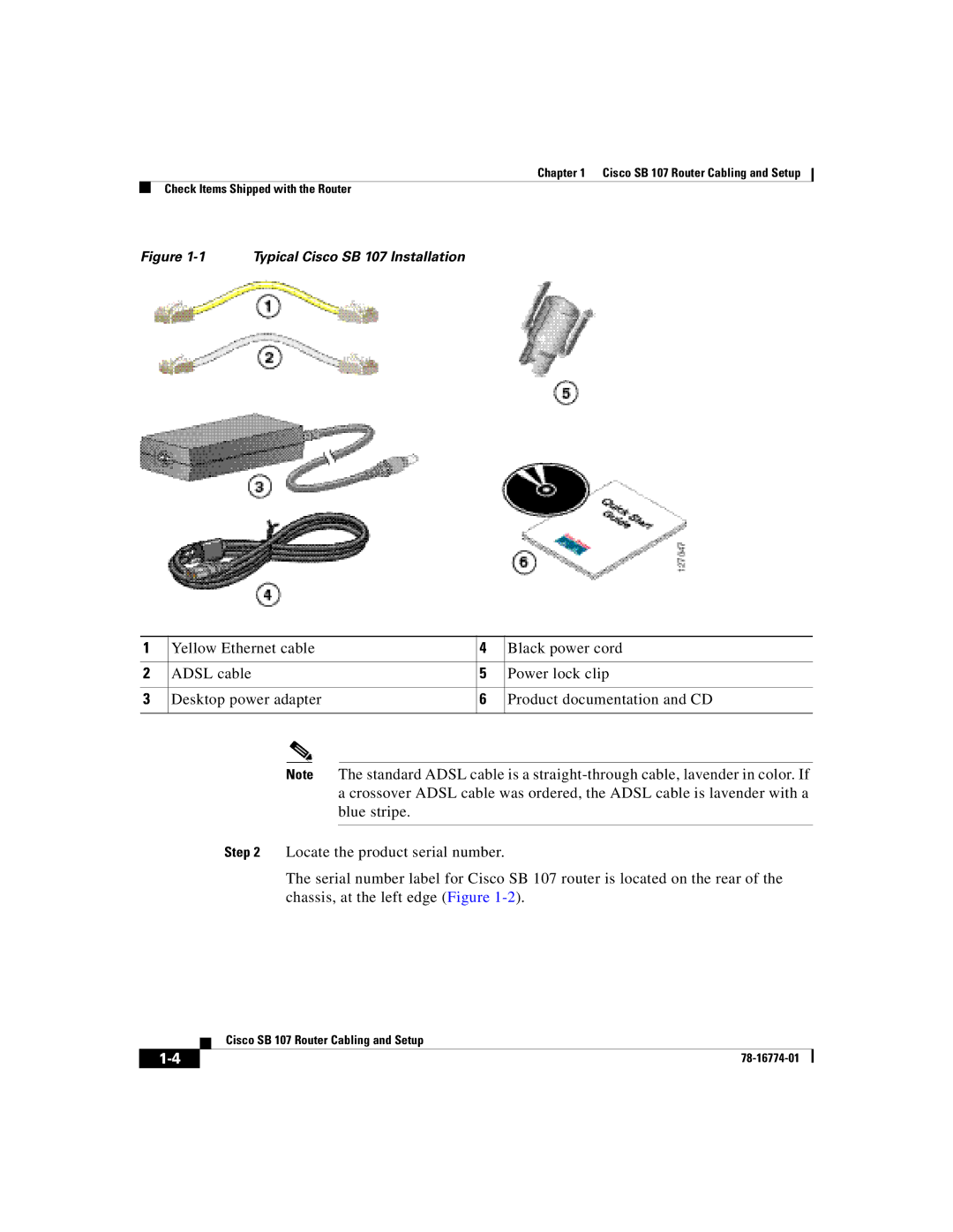 Cisco Systems quick start Typical Cisco SB 107 Installation 