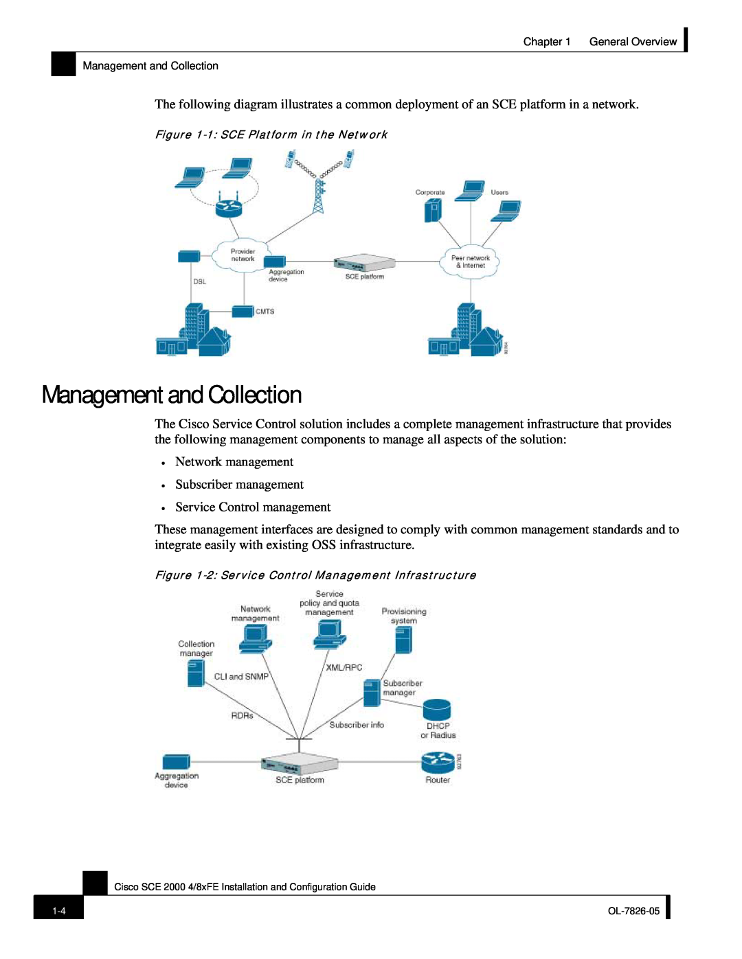 Cisco Systems SCE 2000 4/8xFE manual Management and Collection 