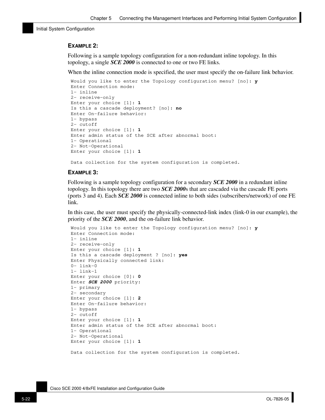 Cisco Systems SCE 2000 4/8xFE manual Example 