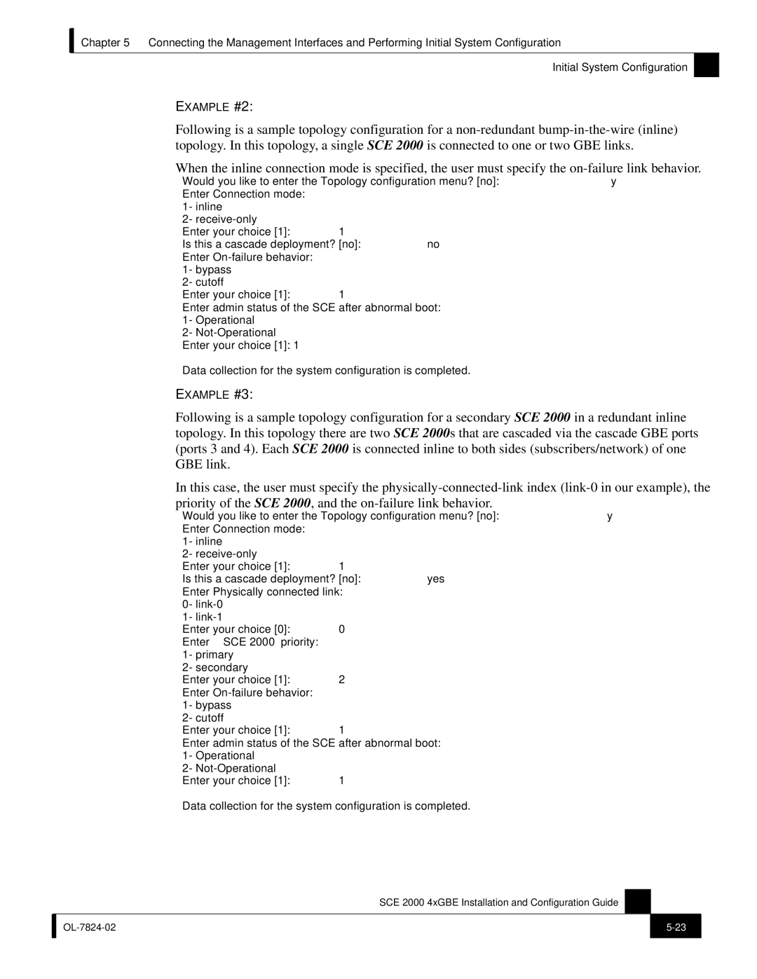 Cisco Systems SCE 2000 4xGBE manual Example #2 