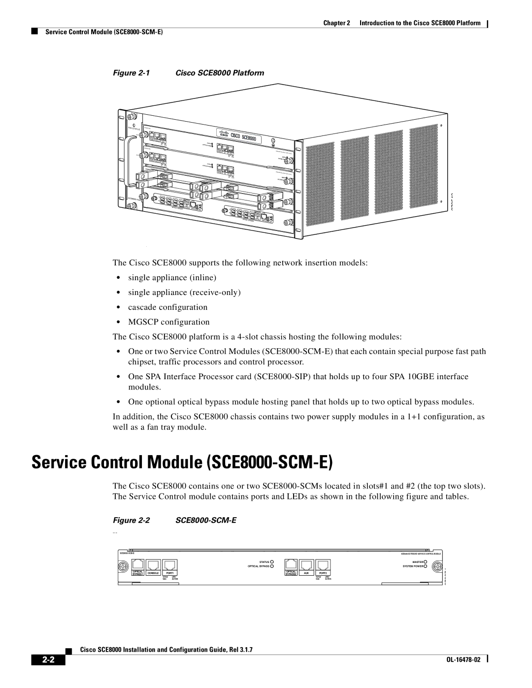 Cisco Systems manual Service Control Module SCE8000-SCM-E, Tatus 