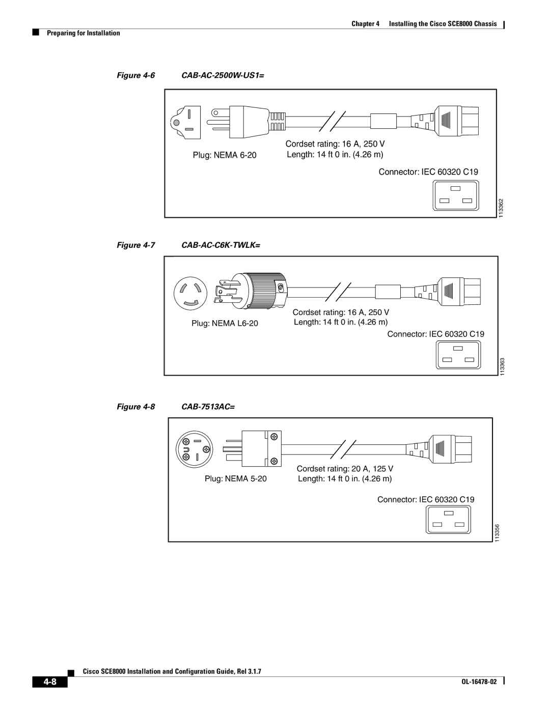 Cisco Systems SCE8000 manual Plug Nema 