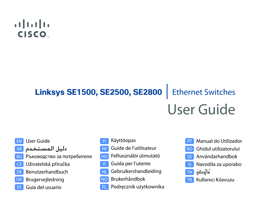 Cisco Systems SE2500, SE2800, SE1500NP manual do utilizador User Guide 