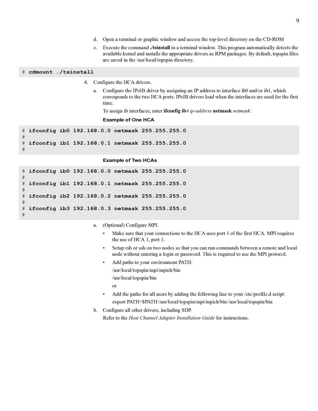 Cisco Systems SFS 3001 quick start # cdmount ./tsinstall 