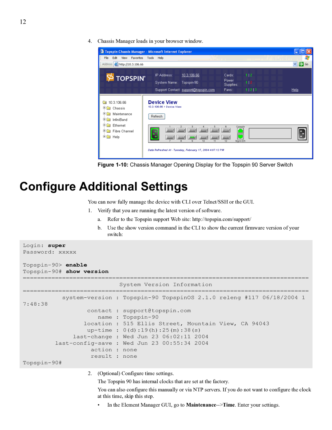 Cisco Systems SFS 3001 quick start Configure Additional Settings 