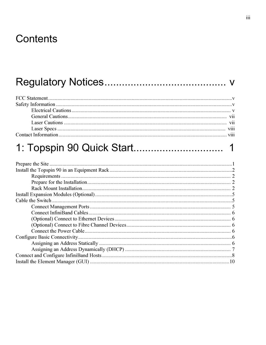 Cisco Systems SFS 3001 quick start Contents Regulatory Notices 